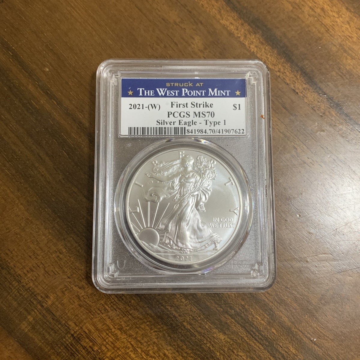 銀貨 Struck at West Point Mint 2021 MS70 2021-W Silver Eagle The West Point Mint First Strike PCGS