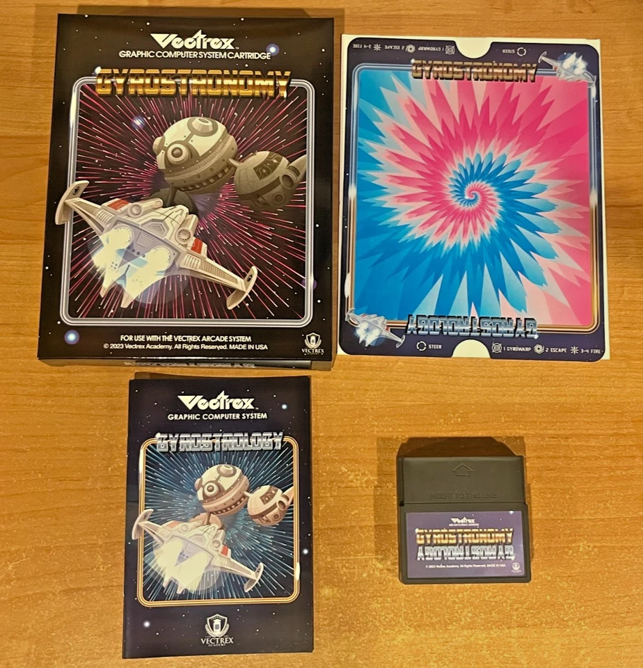 Vectrex Gyrostronomy Gyrostrology NEW Game 2025 Box Manual Overlay - BRAND NEW! - Image 2 of 2