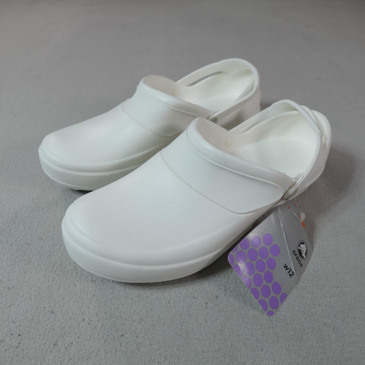 Crocs Mercy Work Shoes Womens Size 12 White Slip Resistant  display picture 2
