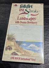 Donna Dewberry Folkart One Stroke Landscapes Sealed VHS  1208