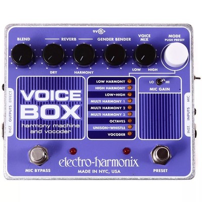 Used Electro-Harmonix EHX Voice Box Vocal Harmony Machine Vocoder Effects Pedal!