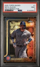Seiya Suzuki Gold Refractor /99 PSA 9 Pop 2 - 2025 Topps Gilded Chicago Cubs