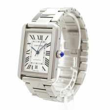 Cartier Tank Solo XL W5200028 Silver Dial Used Men s Watch