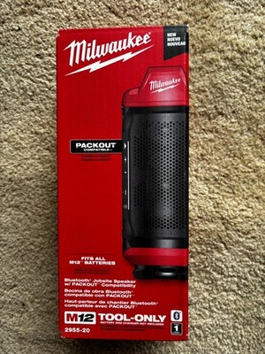Milwaukee M18/M12 Wireless Jobsite Speaker with Bluetooth Tool. Comes w/ Battery