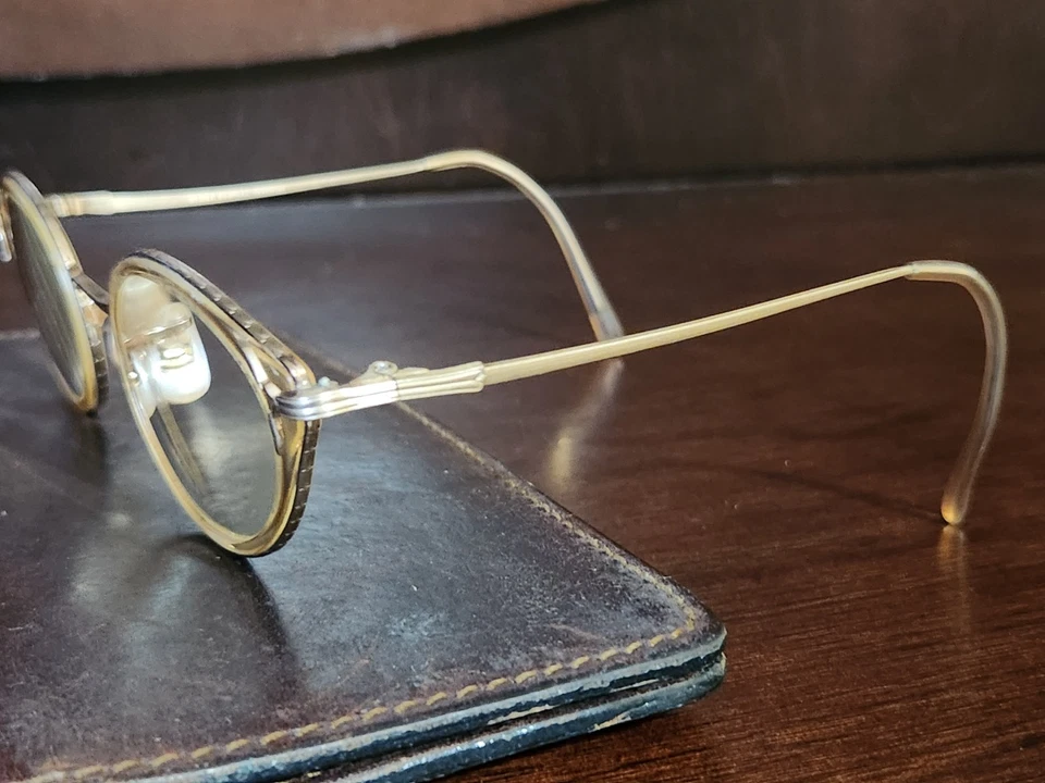 Vintage Feminino Oliver Peoples OP 98 R/BG Oval Antigo Ouro Escovado SOMENTE QUADROS - Imagem 3 de 4