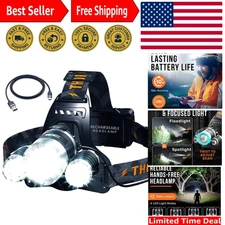 Durable Adjustable Headlamp – 1080 Lumens Brightness for Hands-Free Lighting