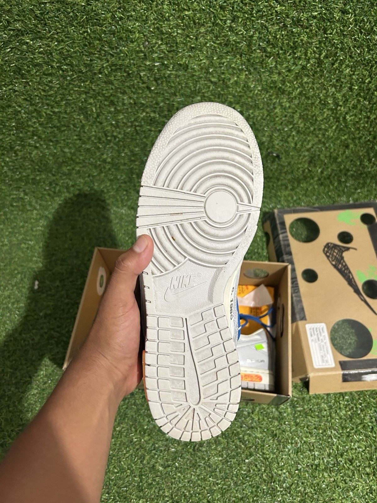 OFF WHITE X NIKE Lotto Nike Off White x Dunk Low taglia 10