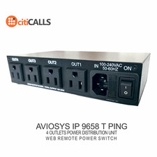 Aviosys IP9658T 9658 4 Port Network AC Web Power Switch Controller PING IP 9258
