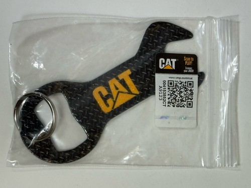 CAT Metal Key Chain w/ Bottle Opener & Wrench Caterpillar Logo Keychain ...