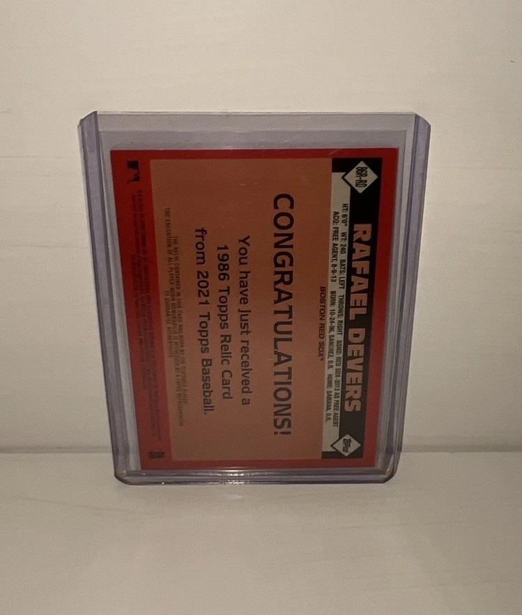 2021 Topps Rafael Devers 1986 Patch Relic Black /199 #86R-RD Giants - Image 2 of 2