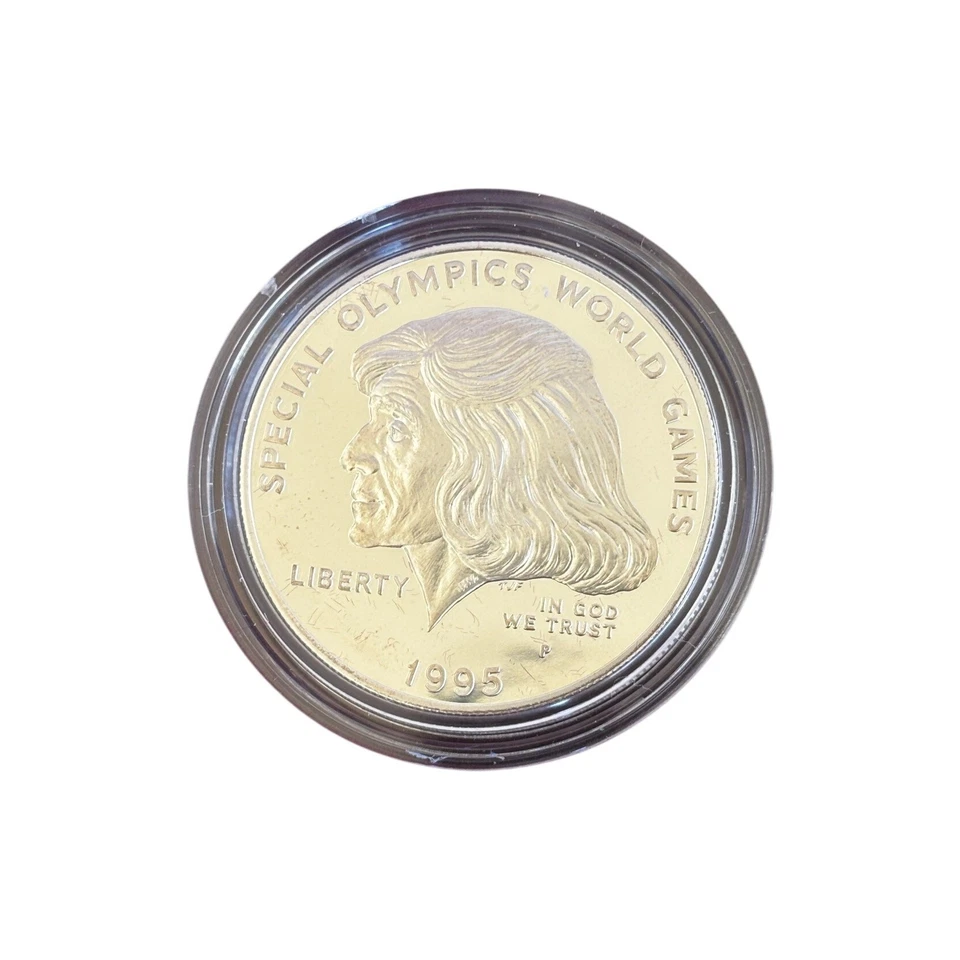 1995 Kennedy Half Dollar & Special Olympics Silver Proof 2 Coin Set - Image 2 of 4