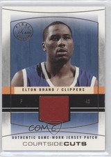 2003-04 Flair Final Edition Gold Jersey Number 7/42 Elton Brand #CC-EB Patch 0a1