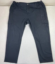 Propper Pants Mens 56 (Fits 50x36) Black Cargo Tactical Ripstop Elastic Waist