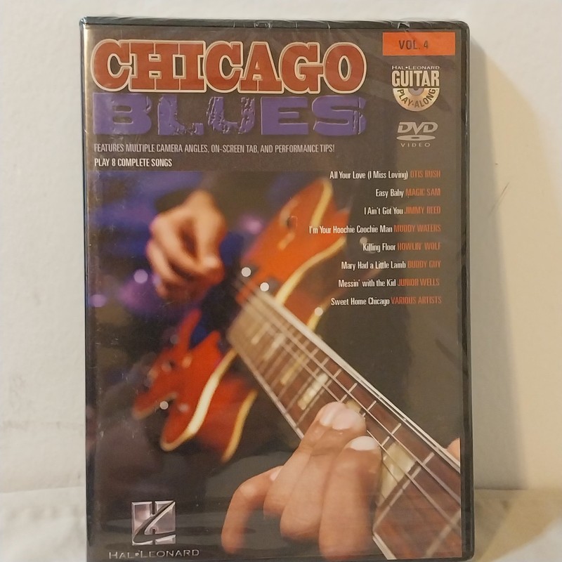 2007 Hal Leonard Guitar Play-Along Chicago Blues Vol 4 Sealed Instructional DVD