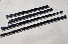 04-06 MERCEDES S-Class W220 S430 Exterior Door Molding Trim Set of 4 Black OEM