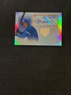 2009 Topps Tribute Andre Dawson Game Used Bat Relic Auto /99 Chicago Cubs HOF