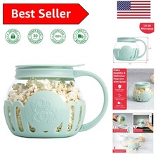 Ecolution 1.5-Quart Microwave Popcorn Popper - BPA-Free Glass & 3-in-1 Lid