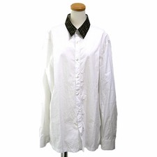  Used FENDI Zucca pattern color long sleeve shirt FS0751 Cotton White Pawn