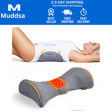 3 In 1 Electric Lumbar Support Pillow Smooth Spine Triple Fusion Back Massager