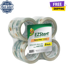 Duck EZ Start Clear Packaging Tape, 1.88 in x 55 yd, 8 Rolls, Shipping  Moving