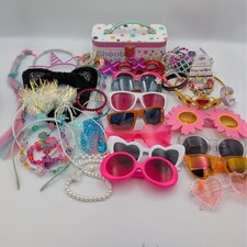Girls Dress Up Lot Pretend Play Jewelry Sunglasses Crowns Headbands Hair Jewelry
