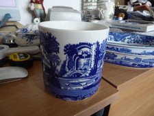 Spode Blue Italian large storage jar or plant pot