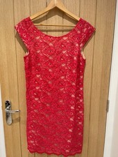 Oasis Red Lace Occassion Dress
