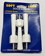 Vintage Soft Jamb Co. White Door Stops 3 Pack New made in USA FAST SHIPPING