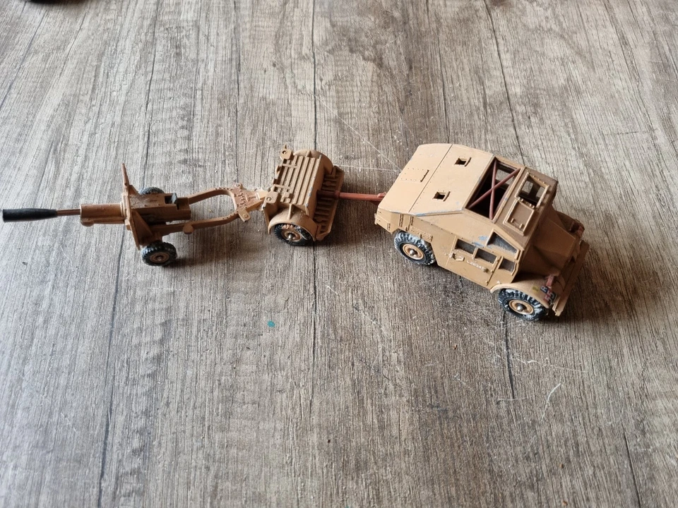 Corgi Toys Quad gun Tractor militär Fahrzeug mit Kanone! - Bild 3 von 4