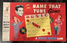 1959 Milton Bradley Co. Name That Tune Game 2nd Edition (A Music Bingo Game) NM