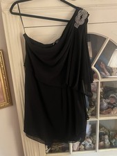JS Boutique Women's Black OTS Dress 14 NWT