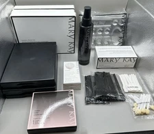 Mary Kay Large Lot Accessories (3) Display Trays (5) Travel Mirrors & More