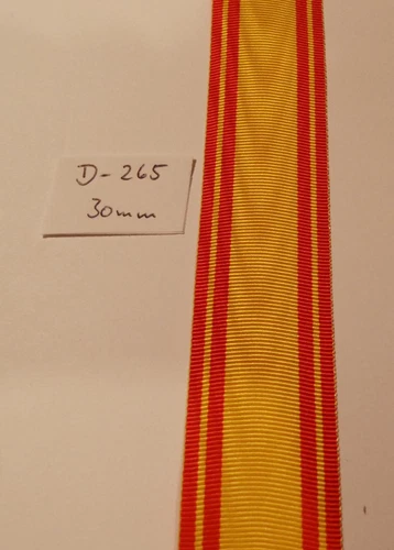 Medal ribbon lip Detmold Bertha order 30mm 0.5meter D265 (m9.80)