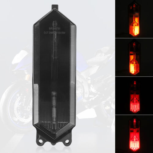 Luz trasera LED señales de giro de freno integradas para YAMAHA YZF-R1/R1M/R1S R6 R7 EE. UU. - Imagen 2 de 14