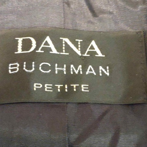 New Dana Buchman Women's Sz 8P lined gray purple white Tweed jacket hook closure - Picture 7 of 11