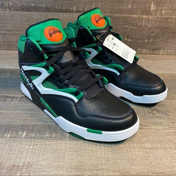 Reebok Pump Omni Zone II Basketball Shoes 'Black Green' | eBay