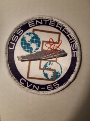  USS Enterprise CVN-65 3 Zoll Sublimation Aufbügeln oder Aufnähen Patch