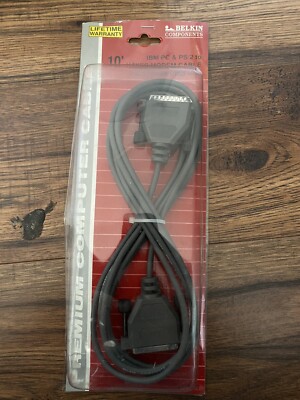 BELKIN 10' IBM PC & PS/2 TO HAYES MODEM CABLE DB25 FEMALE/DB25 MALE