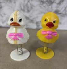 Vintage EASTER Pop Up CHICK AND DUCK, Suction Cup Design