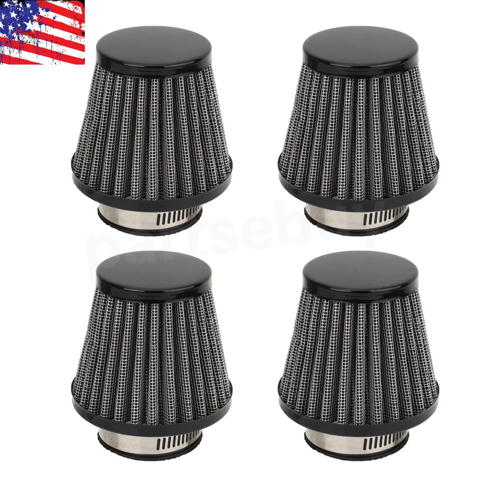 4 Juegos Filtro Aire Universal Moto 39mm Ajuste Suzuki GS550 GS550E GS550L EE. UU. Foto 3 de 4