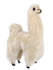 LLama Alpaca Doll Folk Art Figure Decoration Straw 