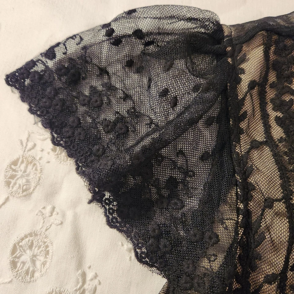 Vestido Pinky Superposición de Encaje Transparente S Madonna Buscando Susan Boho Gótico Años 80 Bruja Foto 4 de 4