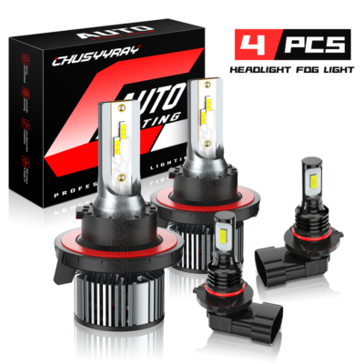 For 2006-2010 Ford Explorer LED Headlight High Low Beam + Fog