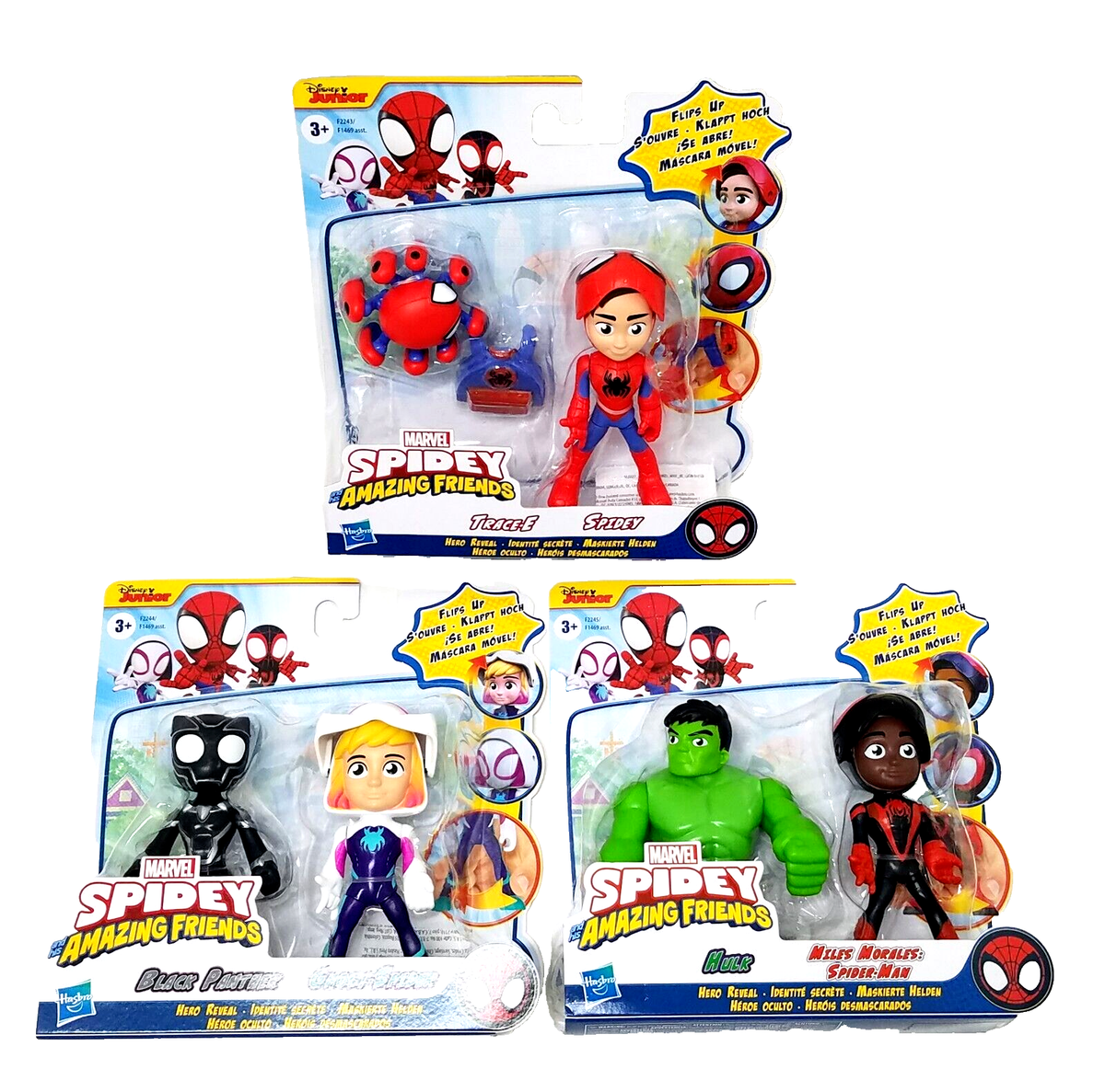 Marvel Mask Flip Spidey and His Amazing Friends Hero Action Figure