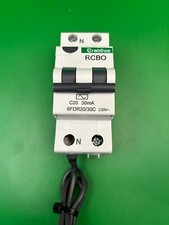 Crabtree Loadstar 6FDR20/30C C20 20A 30mA Double Pole RCBO - Brand New
