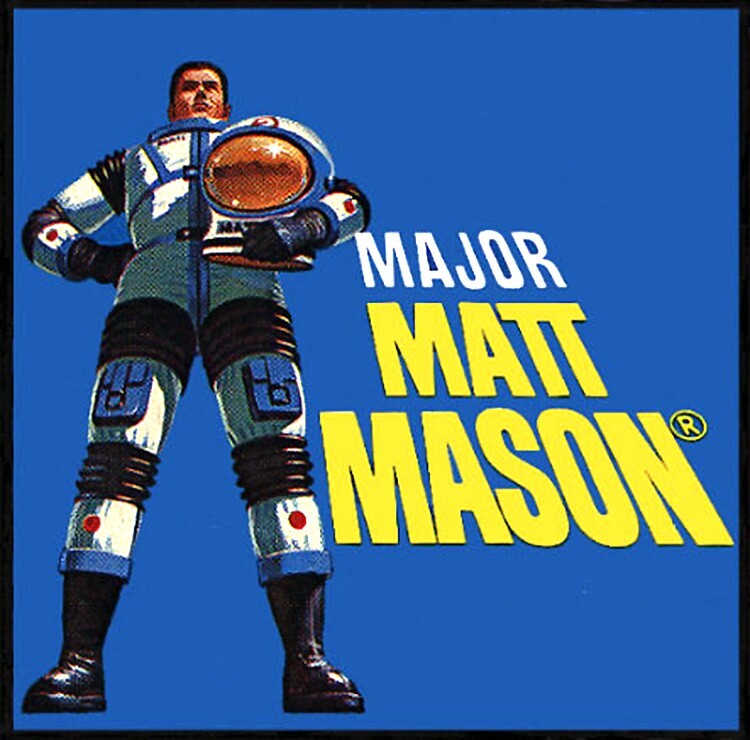フィギュア　メジャーマットメイソン Vintage 1968 Mattel Major Matt Mason Black Strap Astronaut