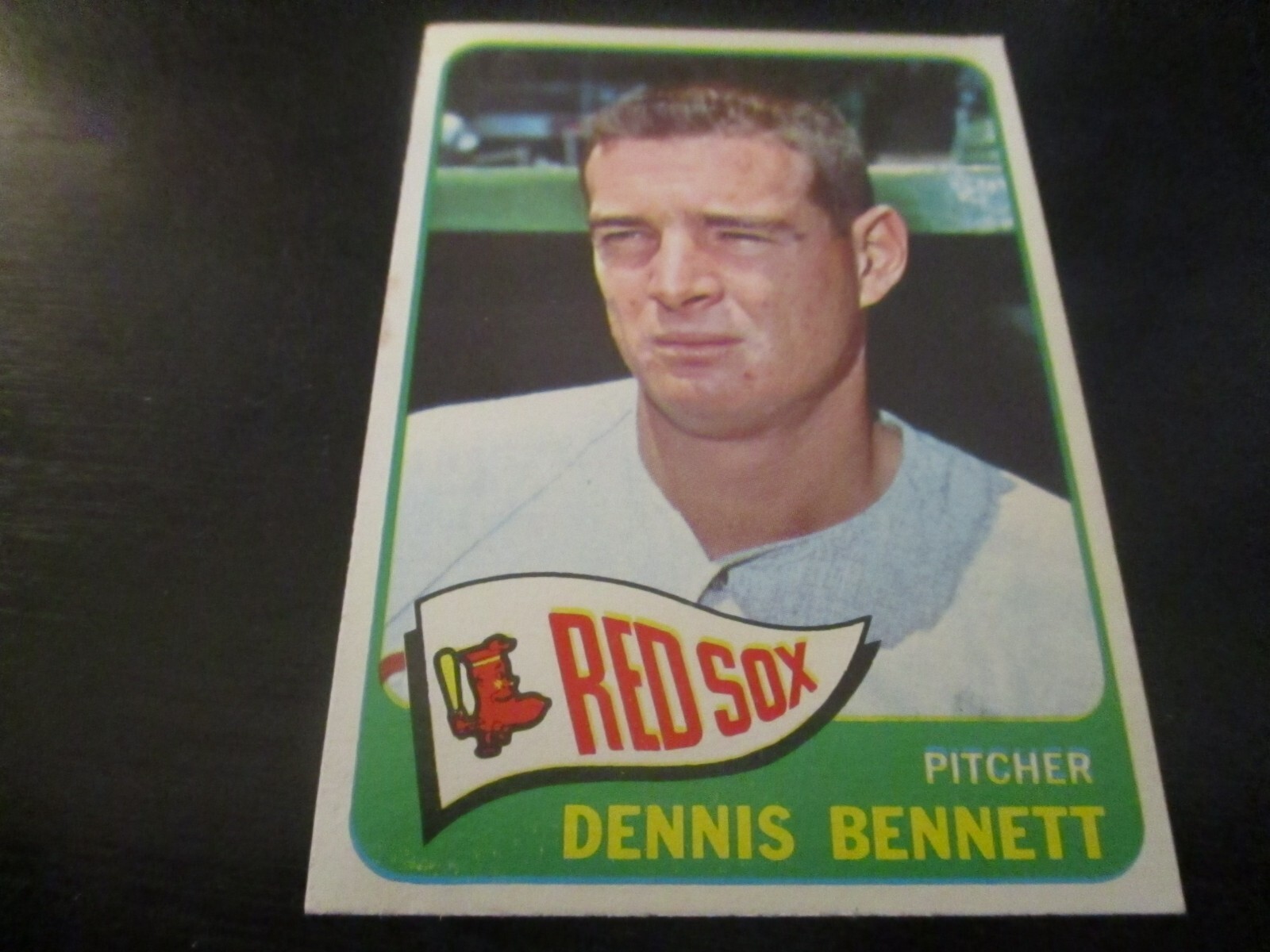 dennis bennett (boston red sox -pitcher) 1965 topps card #147 nr/mint ...