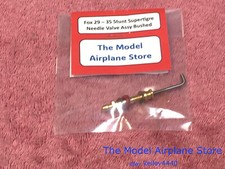 Fox Stunt 29 35 Gas Model Airplane Engines Max Area Needle Valve Assy Rigid