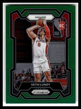 2023-24 Panini Prizm #138 Seth Lundy Prizms Green