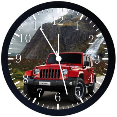 Wrangler Off Road Wall Clock 12'' Large Personalized option adding names E266